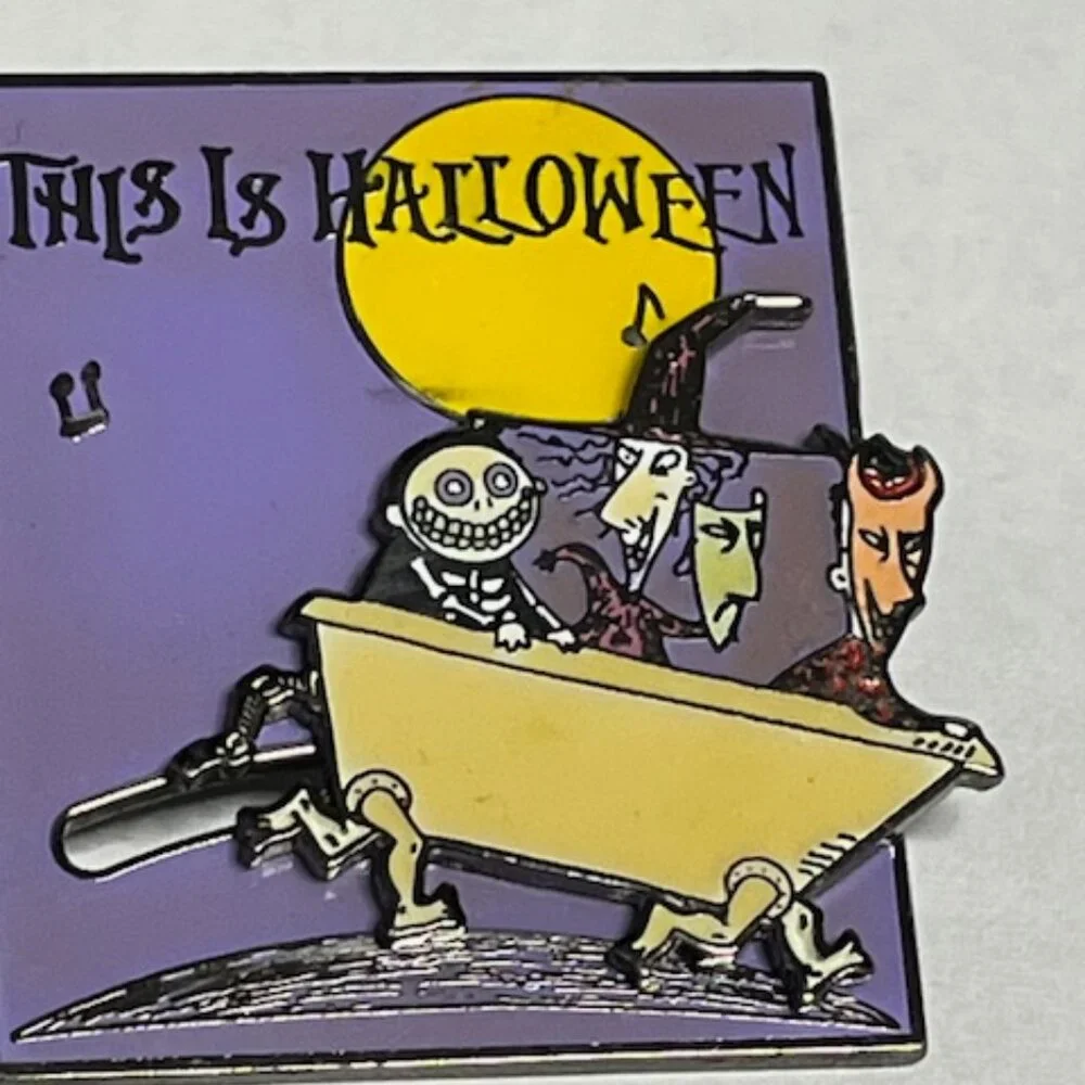 Disney This Is Halloween Walking Bathtub Slide Lapel Vest Hat Pin 1.25